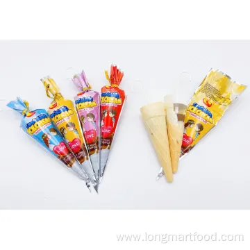 Umbrella-Shaped Chocolate Wafer Cone Candy